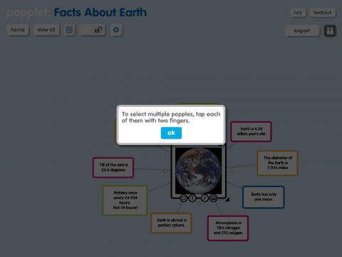 Popplet is one of the best ipad apps available for visual thinking