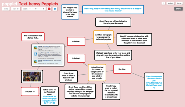 text heavy popplets